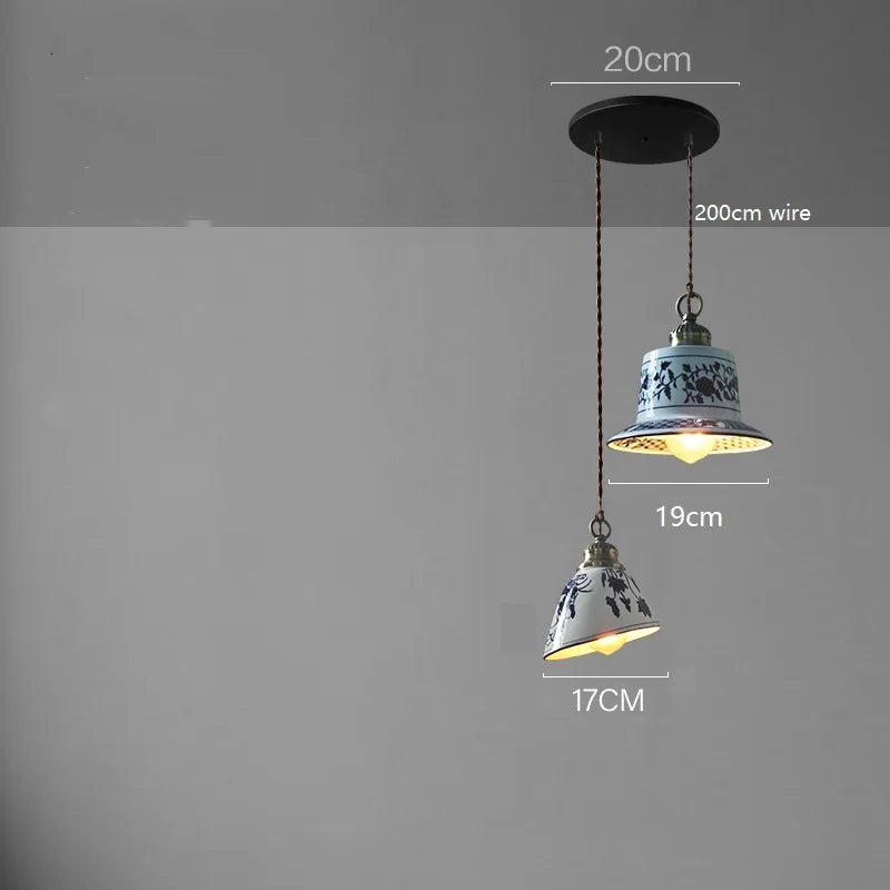 IWHD Modern Simple Ceramic LED Pendant Lamp Home Indoor Decor Lighting Bedroom Restaurant Dinning Living Room Lights Hanglamp