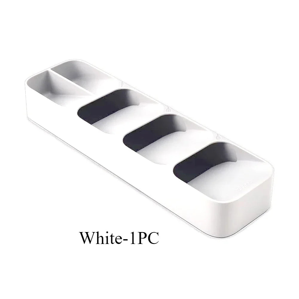 Household Kitchen Drawer Dust-proof Compartments Tableware Organization and Storage Boxes Multi-purpose Cutlery Storage Tray