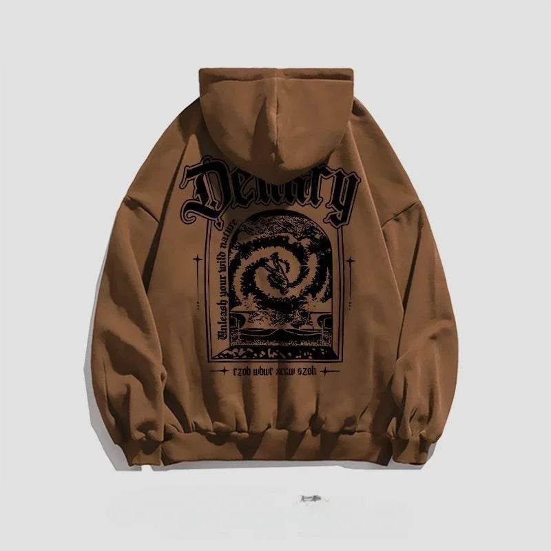 Male Hoodie Harajuku Fashion Loose Autumn New In Men's Hooded Sweatshirt Funny Cheap Streetwear High Quality Pastel Color Cotton - AIAZ