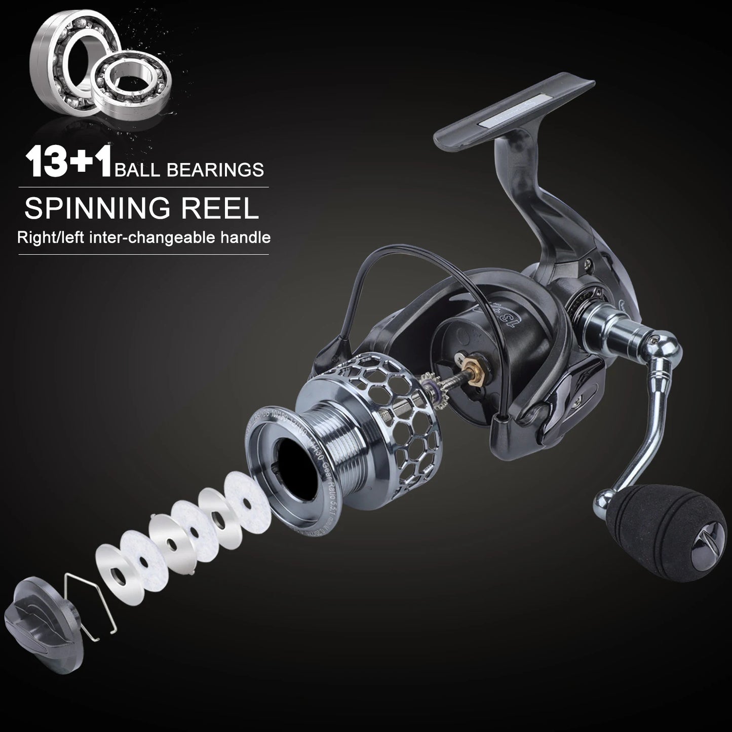 Sougayilang Fishing Rod and Reel Combo Telescopic Fishing Rod Spinning Reel Max Drag 20Kg for Saltwater Freshwater Beach Fishing