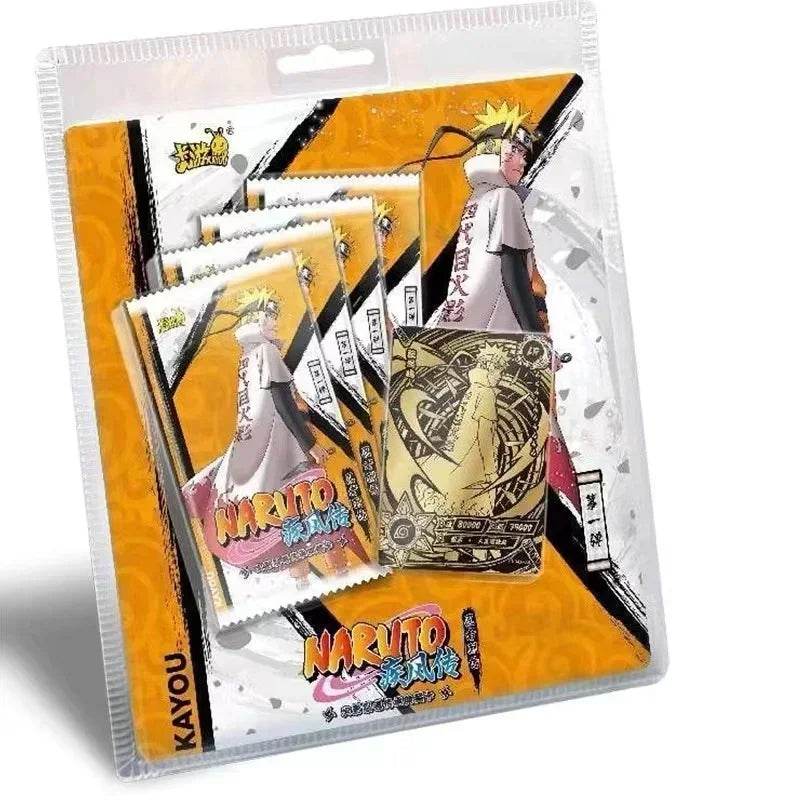 KAYOU Genuine Naruto Cards Box Anime Figure Card Booster Pack Sasuke Collection Flash Card Toy Birthday Christmas Gift for Kids - AIAZ