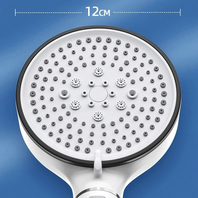 5 Modes High Pressure Shower Head Anti Limestone Filter Hygienic Remove Calcario Shower with Holder and Hose Bathroom Accessorie