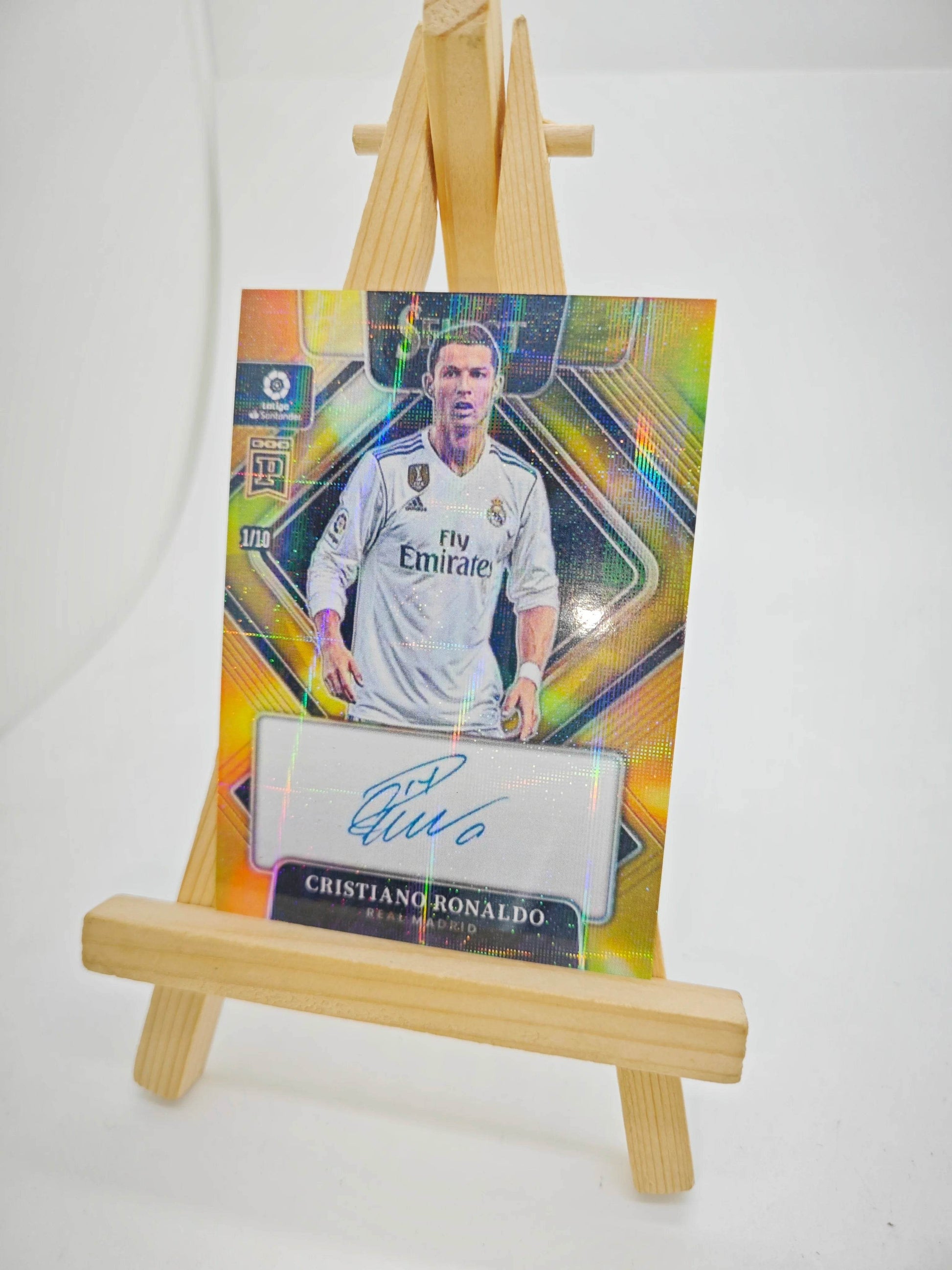 Panini collectible card laser flash DIY Messi Cristiano Ronaldo Kylian Mbappe David Beckham Card bricks Holiday gifts 1.5mmthick - AIAZ