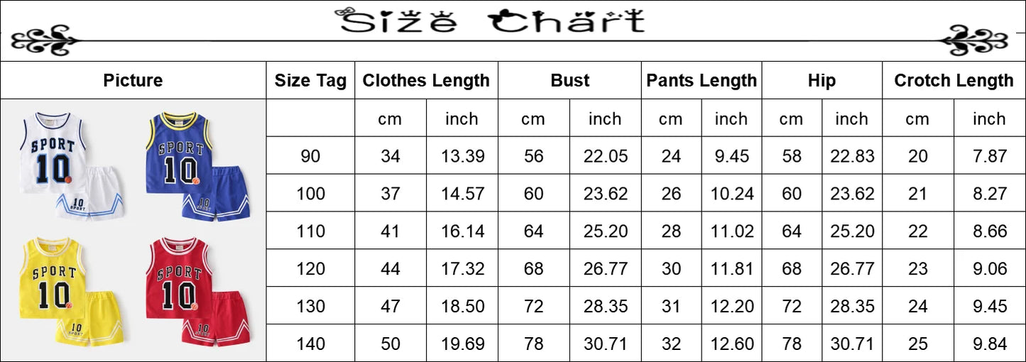 2025 Summer Boys Quick Drying Basketball Sportswear Set Kids Sleeveless T-shirt Vest+Shorts Two-piece Suit Children Sports Suit