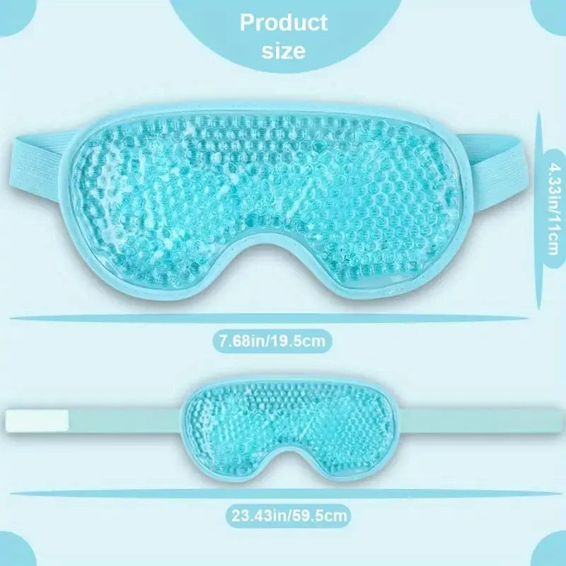 Cooling Eye Mask with Gel Bead Reusable Cold Compress Ice Pack Sleeping Eye Cooling Pads for After Eyelid Surgery Skin Care Tool