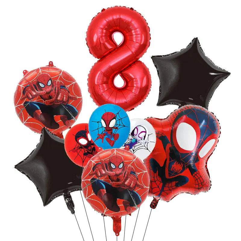 Spidey And His Amazing Friends Birthday Decoration Party Supplies Paper Cups Plates Napkins Tableware Tablecloth Kids Balloons - AIAZ