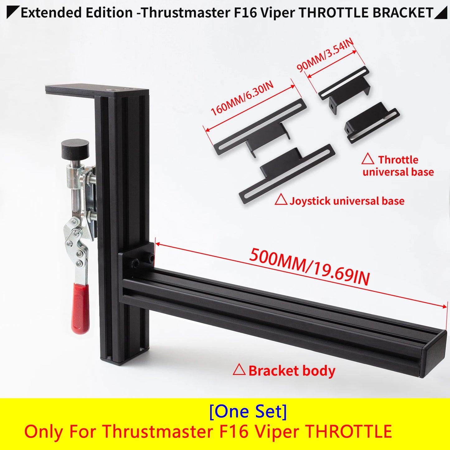 Flight Simulator Joystick THROTTLE STICK Desktop Mounting Bracket For Logitech X56 X55 X52 Thrustmaster T16000M TCA VKB WINWING