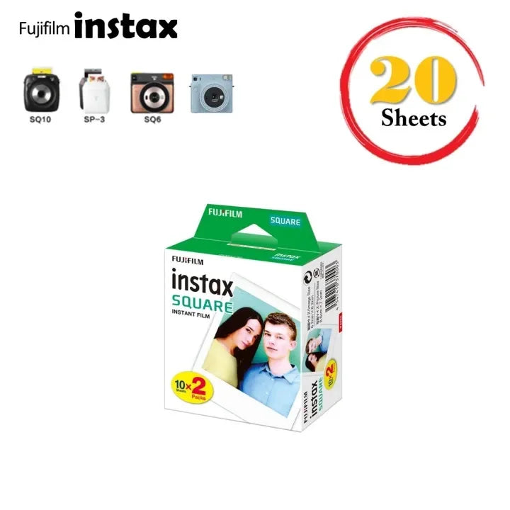 Fujifilm Instax Square film White Edge Photo Paper 10-100 Sheets For Instax SQ10 SQ6 SQ20 SQ40 Instant Camera Share SP-3 Printer