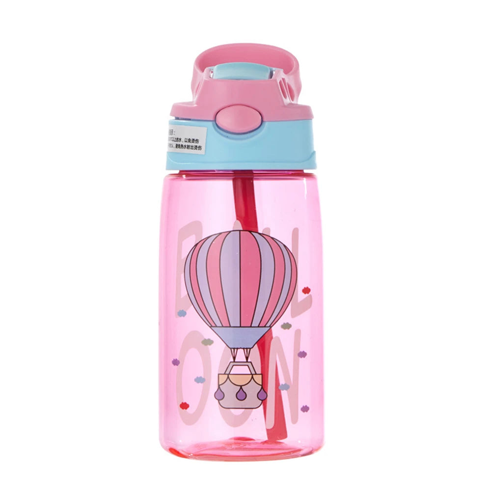 480ML Kids Water Cup Creative Cartoon Baby Feeding Cups With Straws Leakproof Water Bottles Outdoor Portable Children's Cups