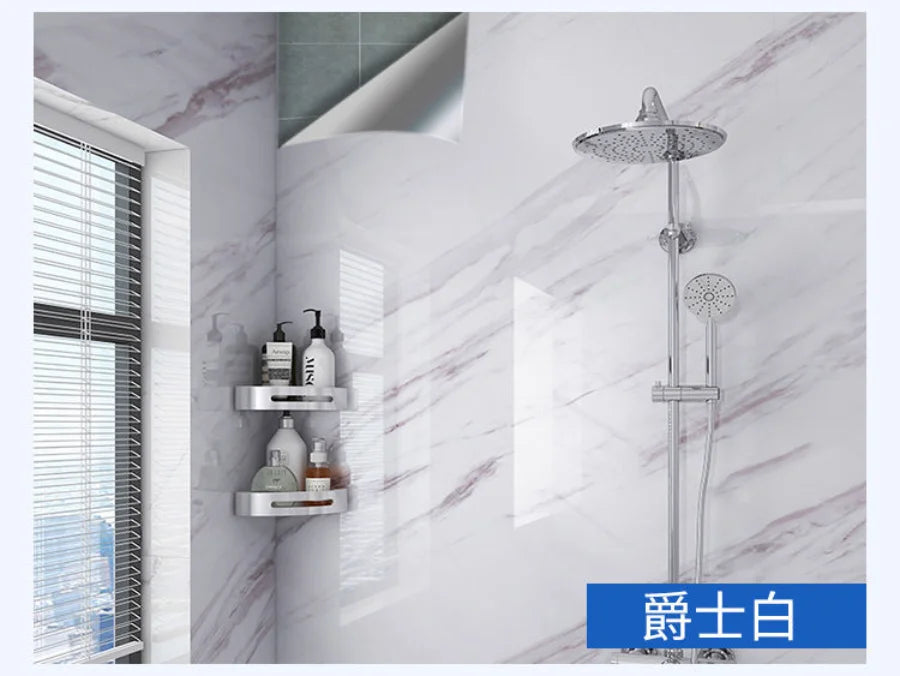 20 Meters Adhesive Wallpaper Bathroom Waterproof Stickers Toilet Wall Renovation Formaldehyde-Free Kitchen Decor Wall Stickers