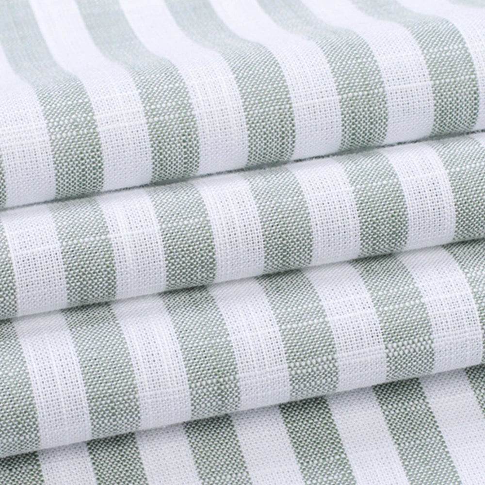 2025 Luxury Linen-Like Shirts Man Shirts Green Striped Shirts For Man Wrinkle Resistant Formal Shirt Luxury Designer Clothes Man - AIAZ