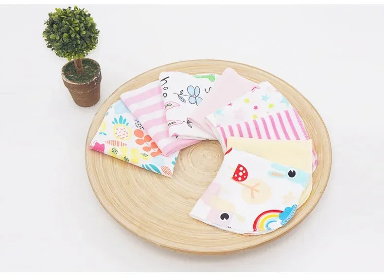 5/8 Pcs Cotton Newborn Baby Towels Set Saliva Towel Nursing Towel Baby Boys Girls Bebe Toalha Washcloth Handkerchief Cloth Wipes