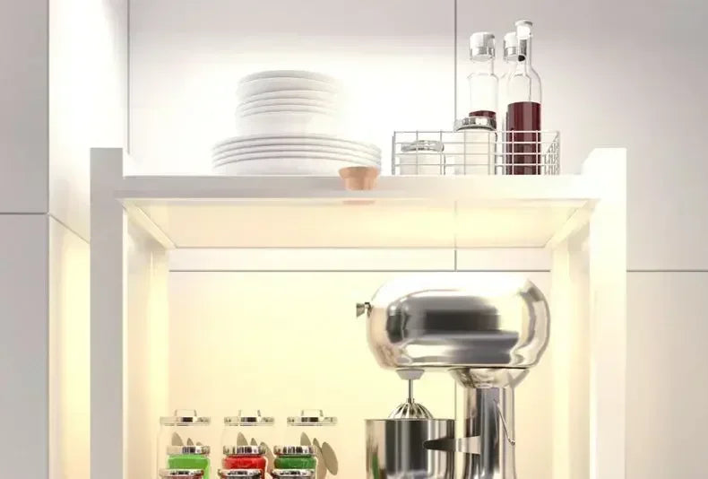 Household Multi-layer Width and Height Adjustable Storage Rack Kitchen Rust Proof Thickened Stable High Load-bearing Reset Rack