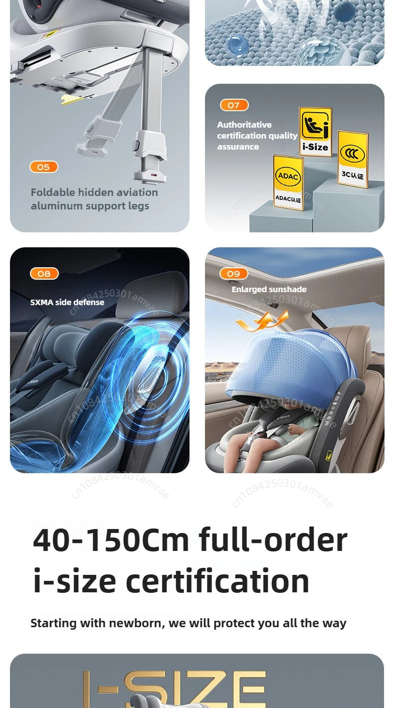 I-size Child safety seat for children baby chair for cars safety seats for children baby car seat 0-12 years old newborn ISOFIX