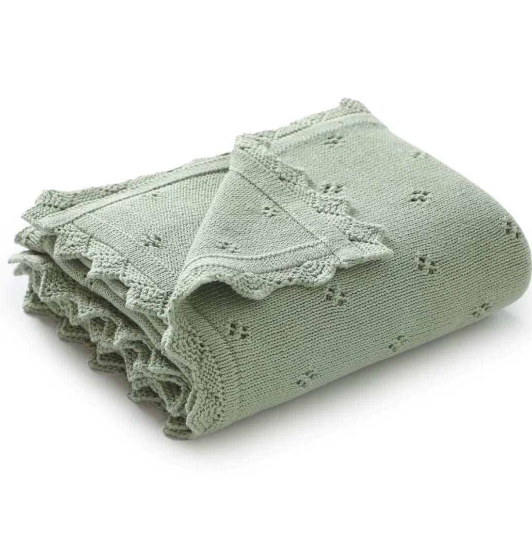 Knitted Baby Blanket Newborn Swaddle Wrap Blankets For Boys Girls 100% Cotton Soft Infant Receiving Blanket Crib Quilt Stuff