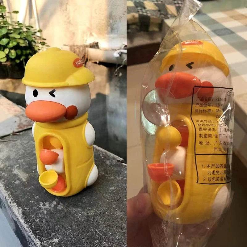 New Cute Duck/Elephant Baby Shower Bath Toys Children Water Play Spinner with Suction Cup Waterwheel Games for Kid Bathroom - AIAZ