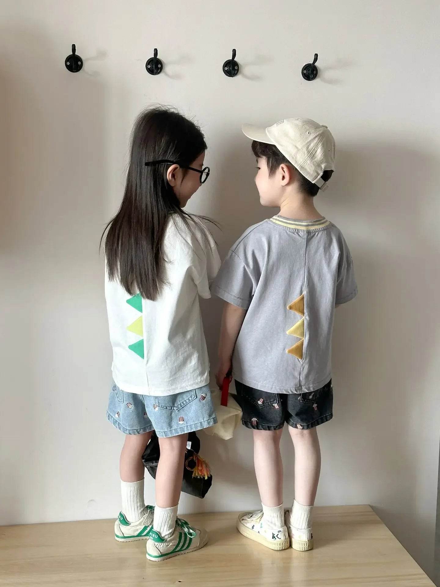 Fashion Cartoob Print Denim Kids Shorts Girls Pants Summer 2025 New Boys Summer Clothes Baby Loose Casual Pants - AIAZ