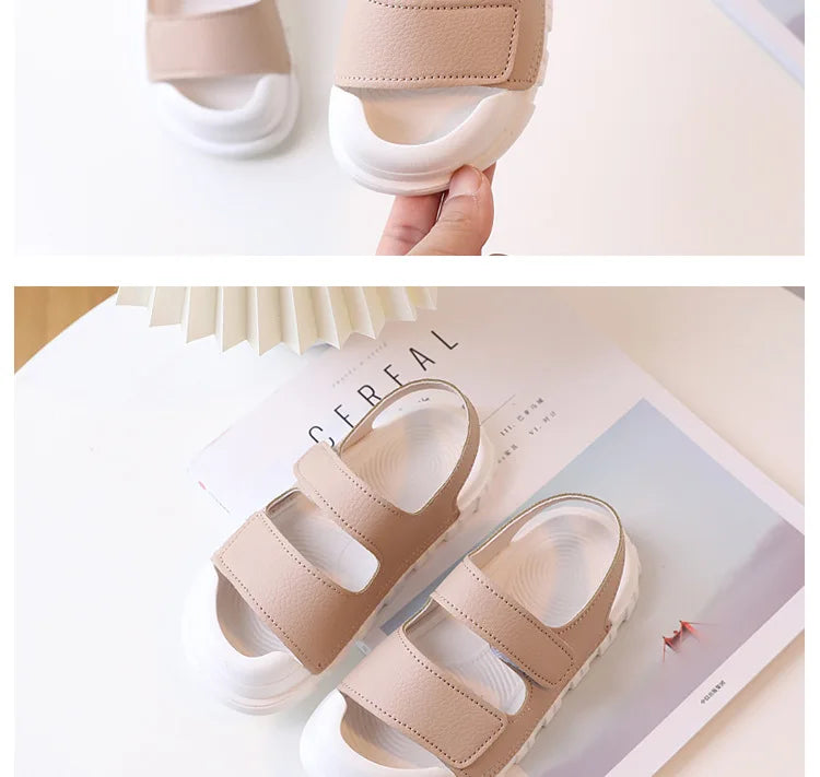 Kids Sandals Children Summer Beach Shoes for Boys Girls Toddlers Little Boy Sandals Fashion 2023 New Toes-covered Anti-kick Soft