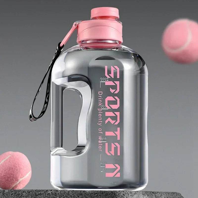 2L Water Bottle Sports Gym Water Kettle A large amount of refilling buckets in summer for Camping Travel BPA Free Drinking - AIAZ