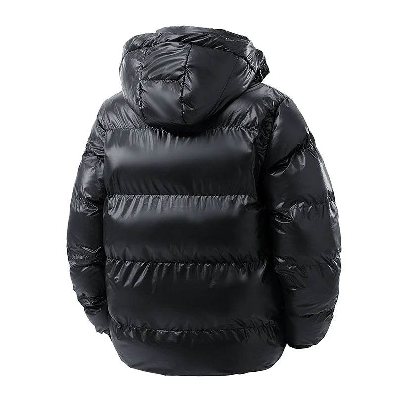 Men's Winter Coat Hooded Padded Jacket 2025 woman Heavyweight Warm Thick Thermal Outerwear Black Cold Weather Casual Streetwear - AIAZ