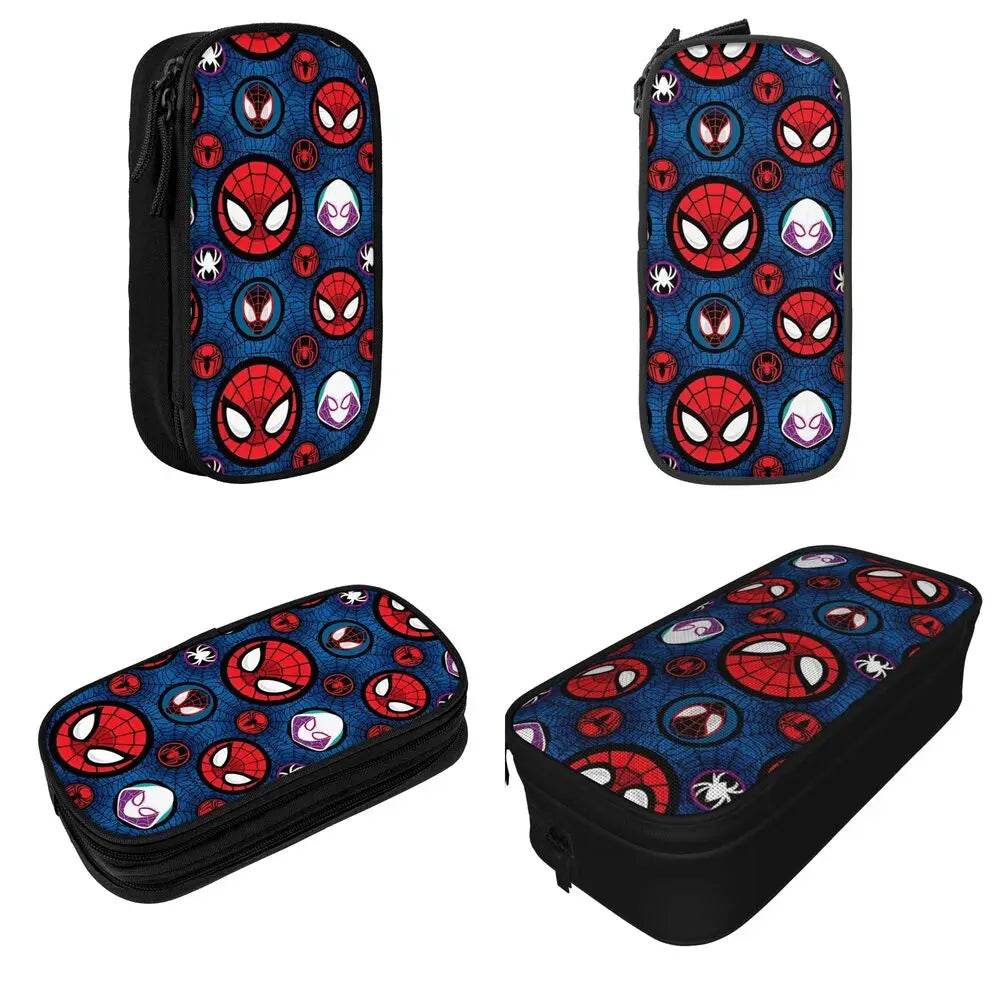 Spider-man Pencil Cases Pen Box Pencil Bags Kids Big Capacity School Supplies Zipper Pencilcases - AIAZ