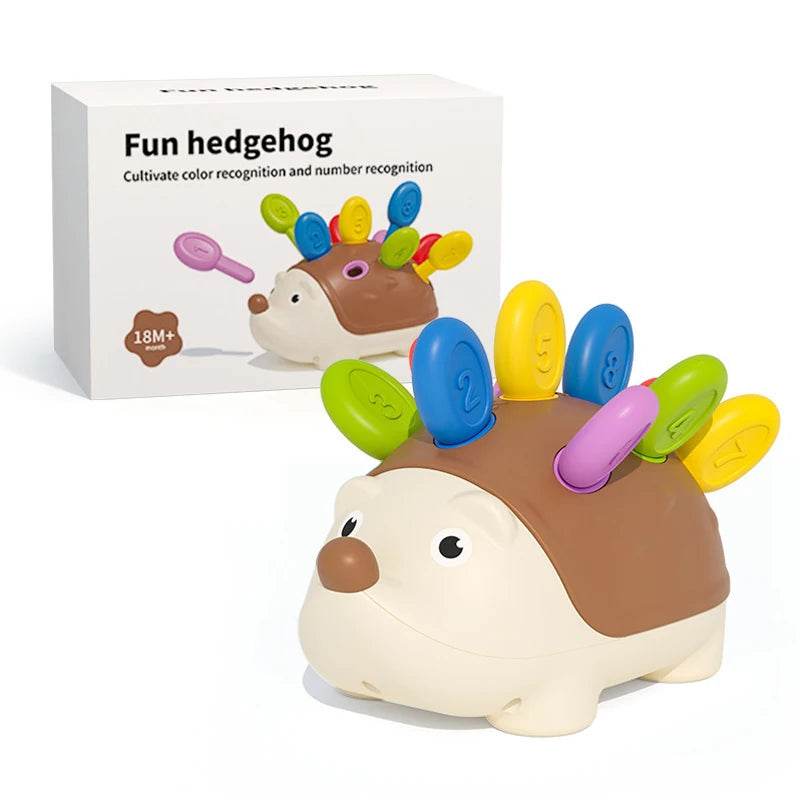 Hedgehog Montessori Educational Toy Fine Motor Toys for Toddlers Learning Counting & Training Develop Concentration Sensory Gift - AIAZ
