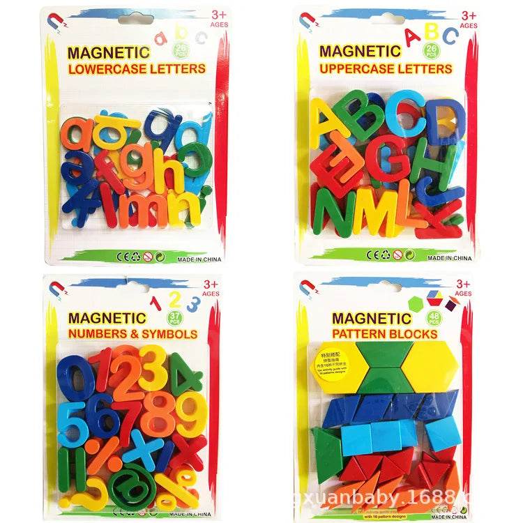 Kids Magnetic Learning Alphabet Letters Plastic Refrigerator Stickers Toddlers Kids Learning Spelling Counting Educational Toys - AIAZ