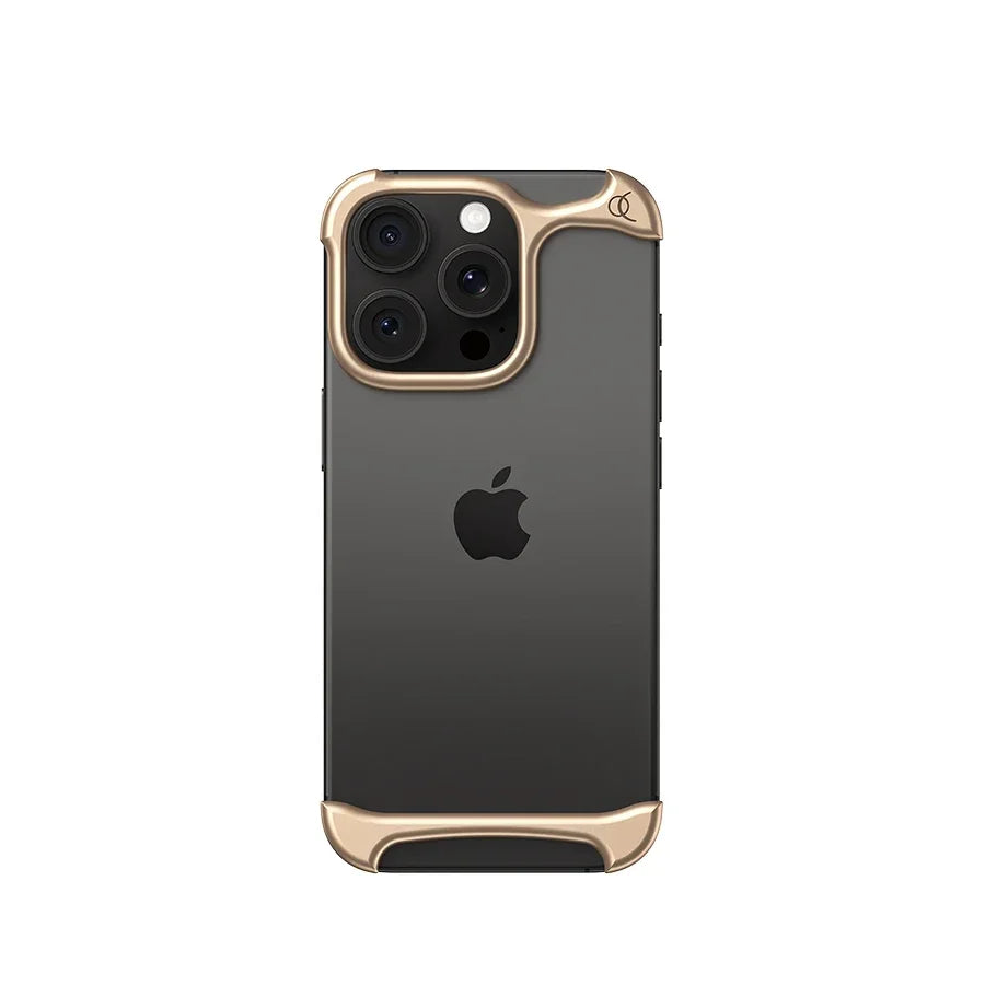 Ultra Minimalist High-end Lightweight Phone Cover Aluminum Metal for IPhone 14/15/16/17 Pro Max Bumper Phone Case