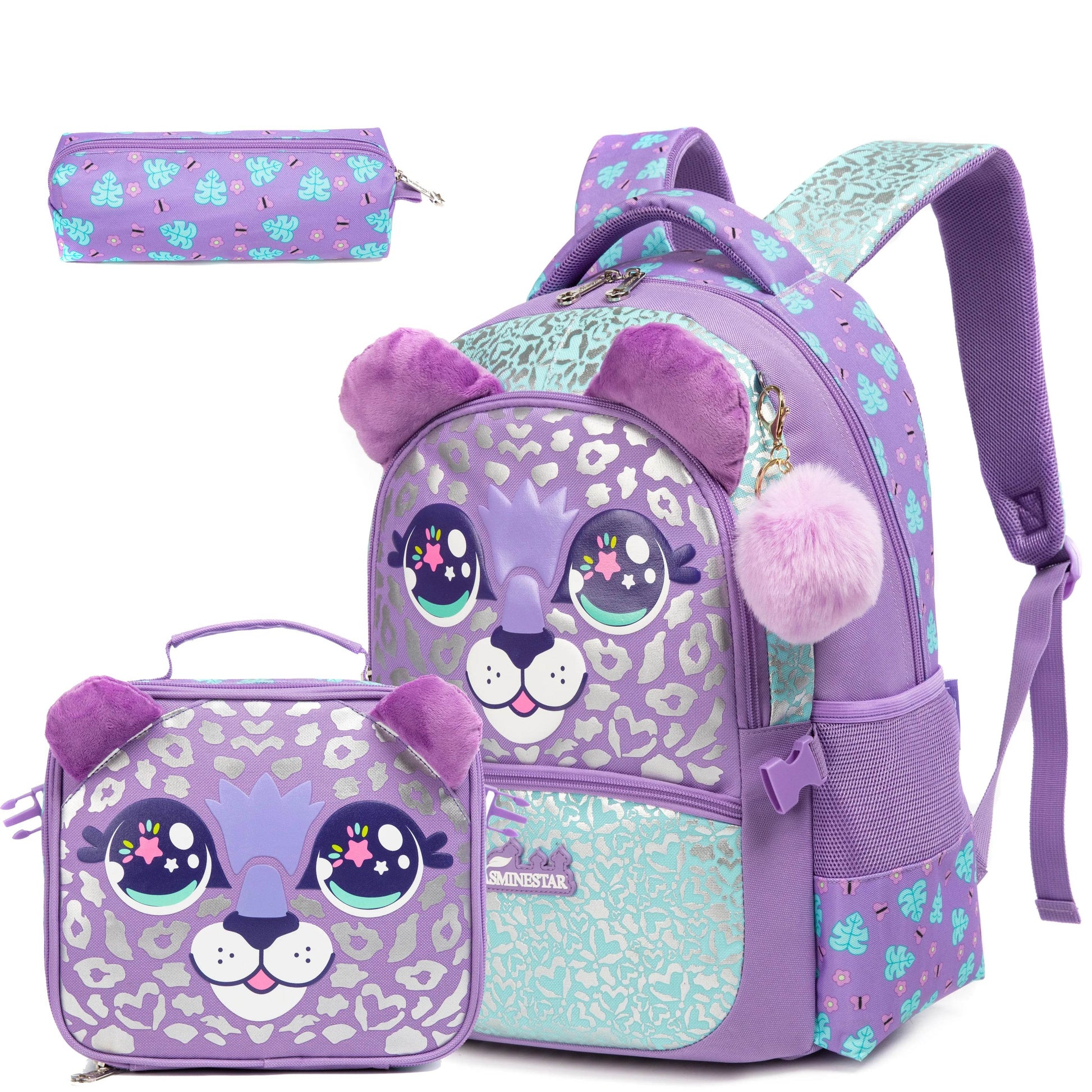 Kids Backpacks for Girls School Bag with Lunch Box School Backpack for Girls Set Cute Bookbag for Kindergarten - AIAZ