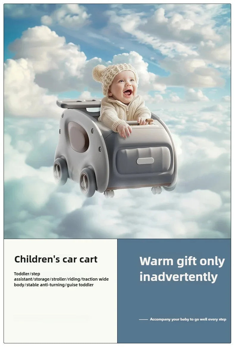 Multifunctional Anti-rollover and Anti-O-leg Baby Children's Toy Hand-pushing Balance Walker