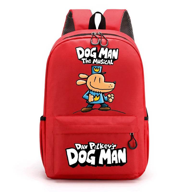 New Dog Man Kids Backpacks Boys Large-capacity School Backpack Cute Cartoon School Bags Children School Supplies Birthday Gifts - AIAZ