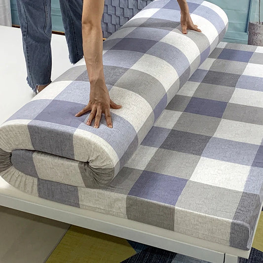 Memory Foam Mattress Foldable Slow rebound Tatami mat soft comfortable thick 9cm Mattress Cover Bedspreads King Queen Twin Size