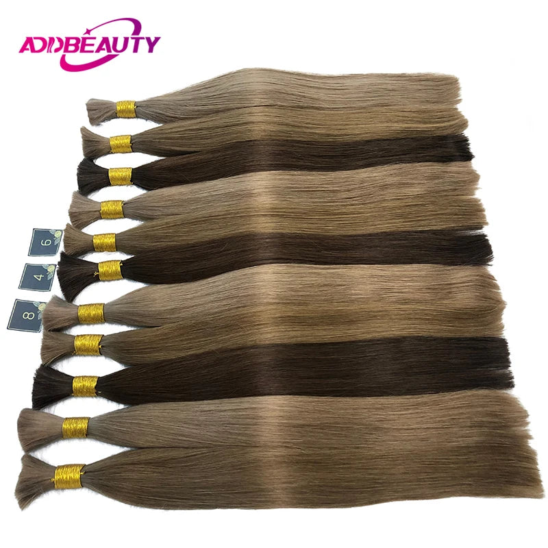 Straight Bulk Human Hair 72cm 100g Long Remy Human Hair Bulk for Braiding No Weft Unproccessed Brazilian Human Hair Extension