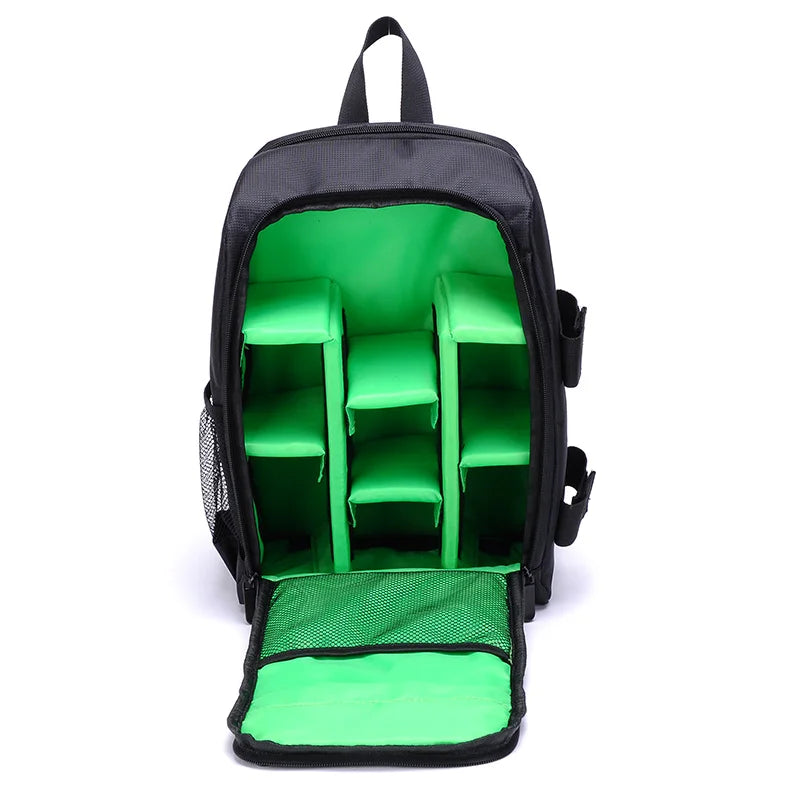 JINNUOLANG Unisex Photograph Waterproof Backpack Camera Shoulders Bags Nylon Case Fit 15.6'' Laptop Travel Outdoor DSLR  Mochila