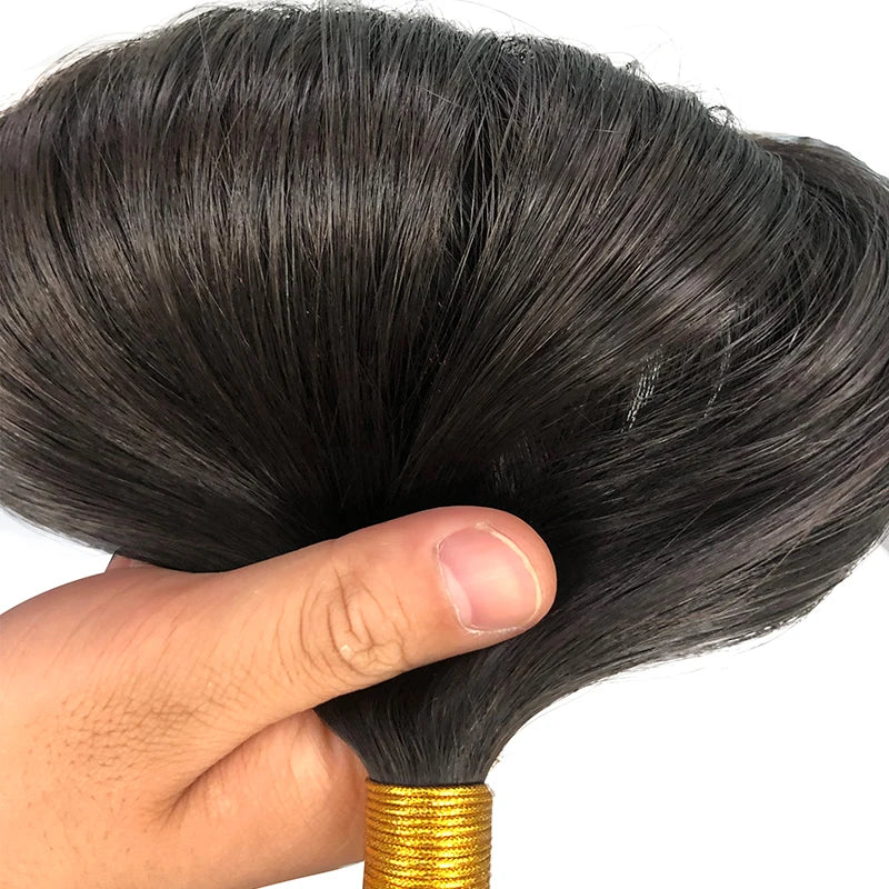 Straight Bulk Human Hair 72cm 100g Long Remy Human Hair Bulk for Braiding No Weft Unproccessed Brazilian Human Hair Extension