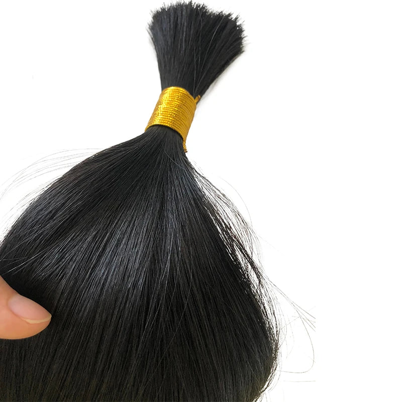 Straight Bulk Human Hair 72cm 100g Long Remy Human Hair Bulk for Braiding No Weft Unproccessed Brazilian Human Hair Extension